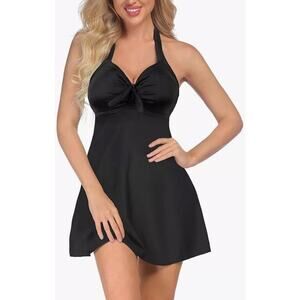 Holipick Plus Size Tankini Swimsuit Two Piece Flowy Tankini Top W/ Shorts XL